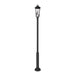 Z-Lite Gannon Outdoor Post Mounted Fixture Black 3 Light 5008PHBR-5010P-BK | theLightShop