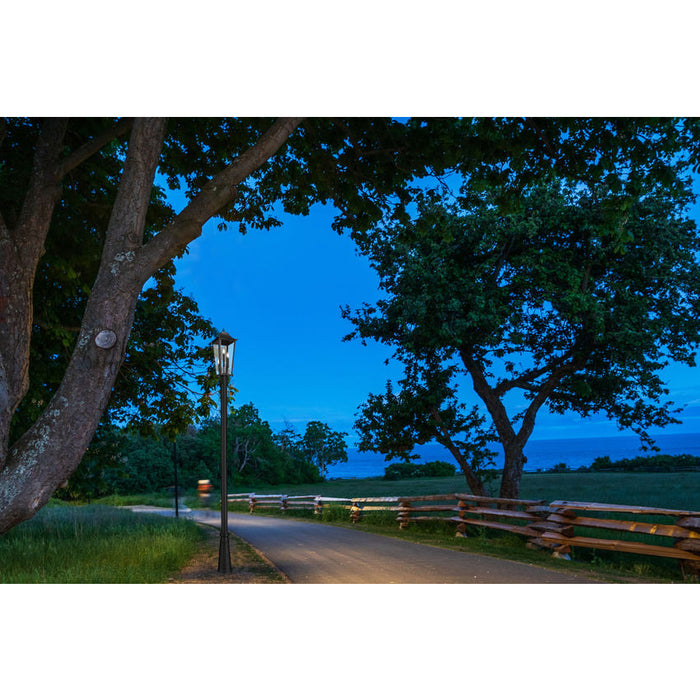 Z-Lite Gannon Outdoor Post Mounted Fixture Black 3 Light 5008PHBR-5011P-BK | theLightShop