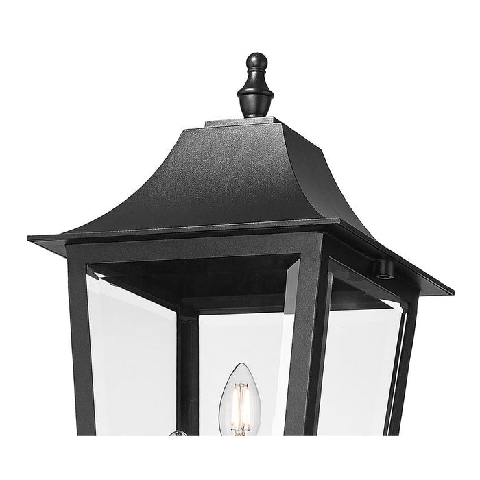 Z-Lite Gannon Outdoor Post Mounted Fixture Black 3 Light 5008PHBR-5011P-BK | theLightShop
