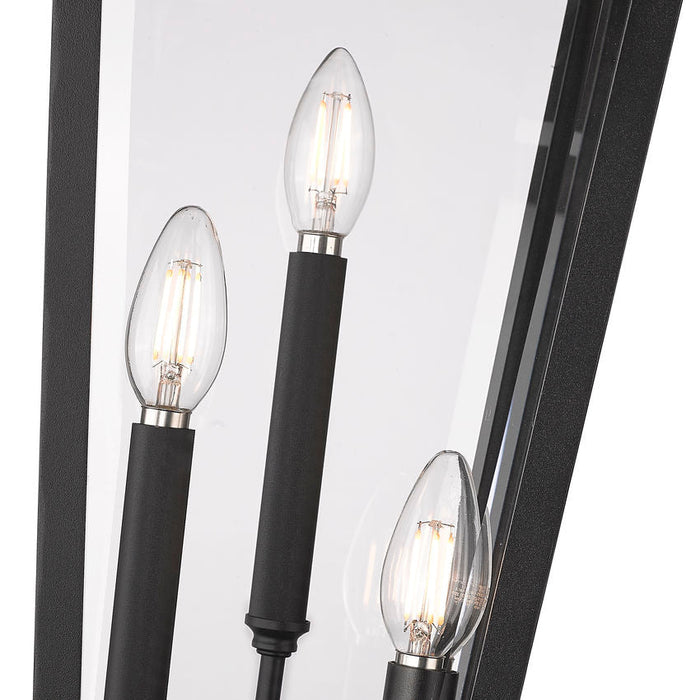 Z-Lite Gannon Outdoor Post Mounted Fixture Black 3 Light 5008PHBR-5012P-BK | theLightShop