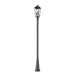 Z-Lite Gannon Outdoor Post Mounted Fixture Black 3 Light 5008PHBR-519P-BK | theLightShop