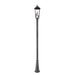 Z-Lite Gannon Outdoor Post Mounted Fixture Black 3 Light 5008PHBR-519P-BK | theLightShop