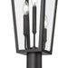 Z-Lite Gannon Outdoor Post Mounted Fixture Black 3 Light 5008PHBR-567P-BK | theLightShop