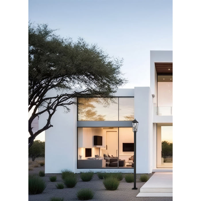 Z-Lite Gannon Outdoor Post Mounted Fixture Black 3 Light 5008PHBS-536P-BK | theLightShop