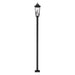 Z-Lite Gannon Outdoor Post Mounted Fixture Black 3 Light 5008PHBS-536P-BK | theLightShop