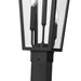 Z-Lite Gannon Outdoor Post Mounted Fixture Black 3 Light 5008PHBS-536P-BK | theLightShop
