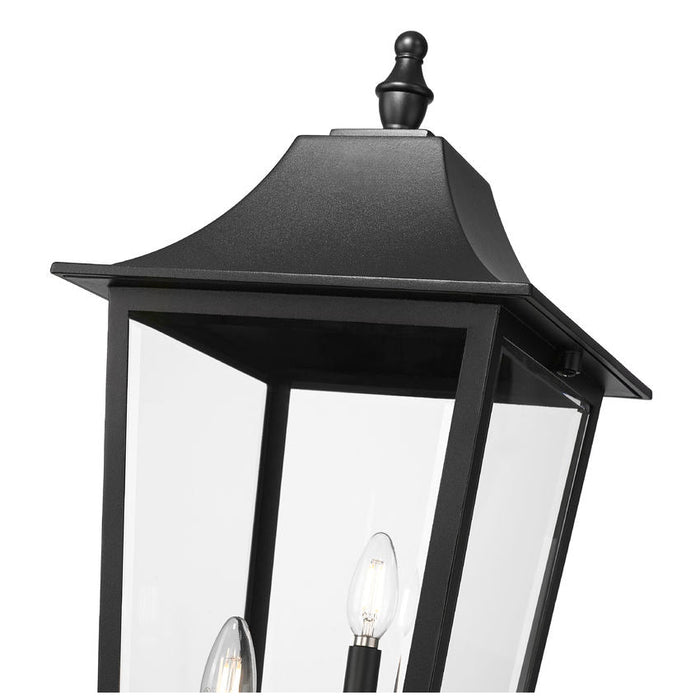 Z-Lite Gannon Outdoor Post Mounted Fixture Black 3 Light 5008PHXLR-5009P120-B | theLightShop