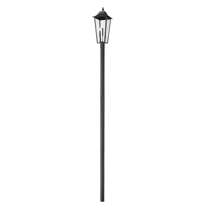 Z-Lite Gannon Outdoor Post Mounted Fixture Black 3 Light 5008PHXLR-5009P120-B | theLightShop