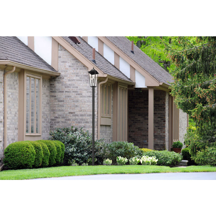 Z-Lite Gannon Outdoor Post Mounted Fixture Black 3 Light 5008PHXLR-5009P120-B | theLightShop
