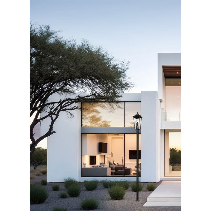 Z-Lite Gannon Outdoor Post Mounted Fixture Black 3 Light 5008PHXLR-5009P120-B | theLightShop