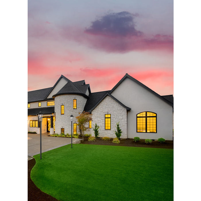 Z-Lite Gannon Outdoor Post Mounted Fixture Black 3 Light 5008PHXLR-5009P96-BK | theLightShop