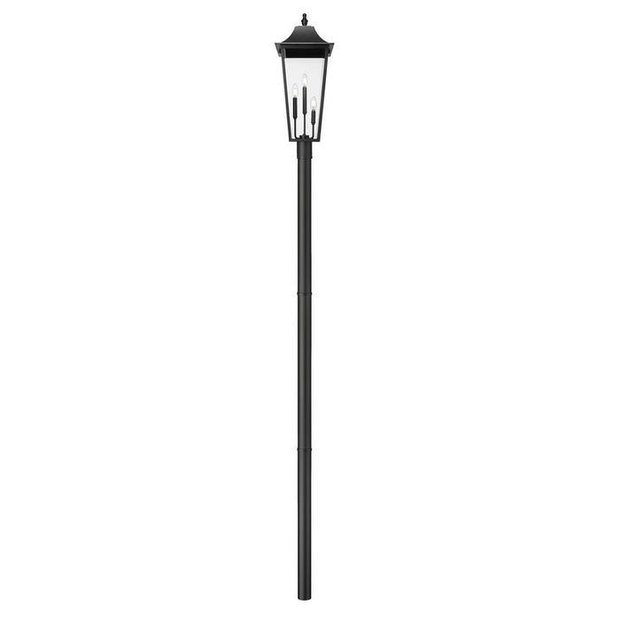 Z-Lite Gannon Outdoor Post Mounted Fixture Black 3 Light 5008PHXLR-5009P96-BK | theLightShop