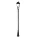 Z-Lite Gannon Outdoor Post Mounted Fixture Black 3 Light 5008PHXLR-5011P-BK | theLightShop