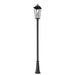 Z-Lite Gannon Outdoor Post Mounted Fixture Black 3 Light 5008PHXLR-5011P-BK | theLightShop