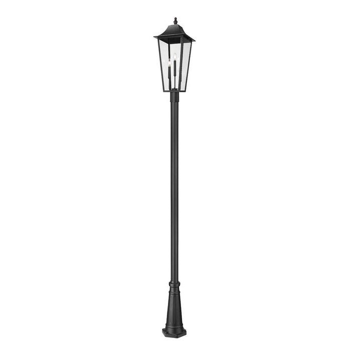 Z-Lite Gannon Outdoor Post Mounted Fixture Black 3 Light 5008PHXLR-5011P-BK | theLightShop