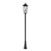 Z-Lite Gannon Outdoor Post Mounted Fixture Black 3 Light 5008PHXLR-5011P-BK | theLightShop