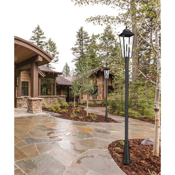 Z-Lite Gannon Outdoor Post Mounted Fixture Black 3 Light 5008PHXLR-5011P-BK | theLightShop