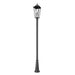 Z-Lite Gannon Outdoor Post Mounted Fixture Black 3 Light 5008PHXLR-519P-BK | theLightShop