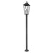 Z-Lite Gannon Outdoor Post Mounted Fixture Black 3 Light 5008PHXLR-567P-BK | theLightShop