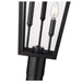 Z-Lite Gannon Outdoor Post Mounted Fixture Black 3 Light 5008PHXLR-567P-BK | theLightShop
