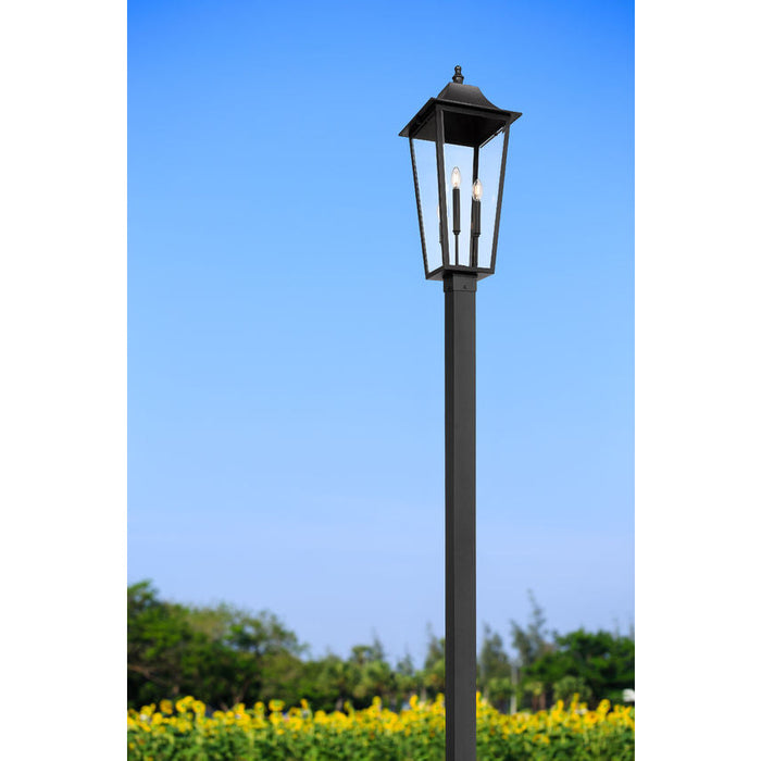 Z-Lite Gannon Outdoor Post Mounted Fixture Black 3 Light 5008PHXLS-536P-BK | theLightShop