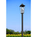 Z-Lite Gannon Outdoor Post Mounted Fixture Black 3 Light 5008PHXLS-536P-BK | theLightShop