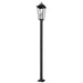 Z-Lite Gannon Outdoor Post Mounted Fixture Black 3 Light 5008PHXLS-536P-BK | theLightShop