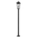 Z-Lite Gannon Outdoor Post Mounted Fixture Black 3 Light 5008PHXLS-536P-BK | theLightShop