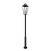Z-Lite Gannon Outdoor Post Mounted Fixture Black 5 Light 5008PHXXLR-5010P-BK | theLightShop