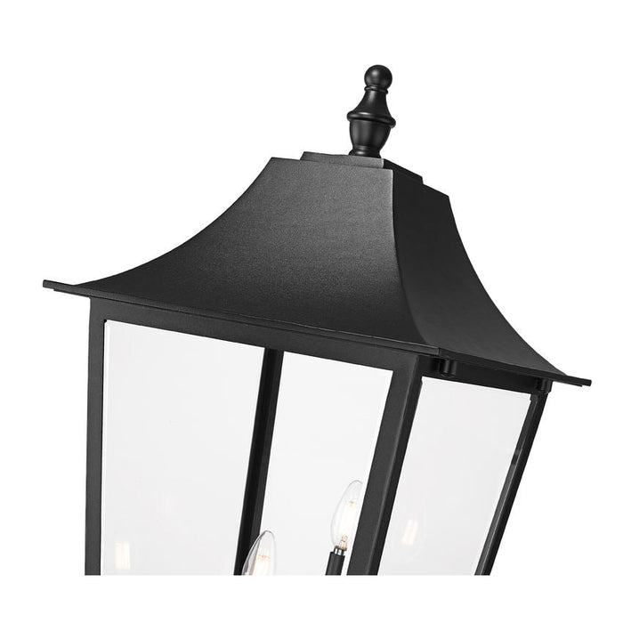 Z-Lite Gannon Outdoor Post Mounted Fixture Black 5 Light 5008PHXXLR-5010P-BK | theLightShop