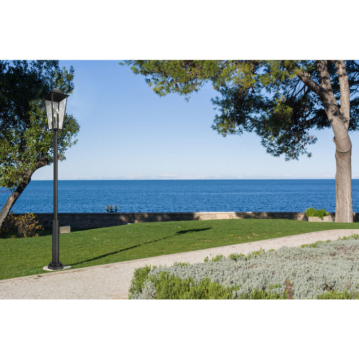 Z-Lite Gannon Outdoor Post Mounted Fixture Black 5 Light 5008PHXXLR-5010P-BK | theLightShop