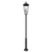 Z-Lite Gannon Outdoor Post Mounted Fixture Black 5 Light 5008PHXXLR-5010P-BK | theLightShop