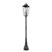 Z-Lite Gannon Outdoor Post Mounted Fixture Black 5 Light 5008PHXXLR-564P-BK | theLightShop
