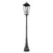 Z-Lite Gannon Outdoor Post Mounted Fixture Black 5 Light 5008PHXXLR-564P-BK | theLightShop
