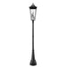 Z-Lite Gannon Outdoor Post Mounted Fixture Black 5 Light 5008PHXXLR-564P-BK | theLightShop