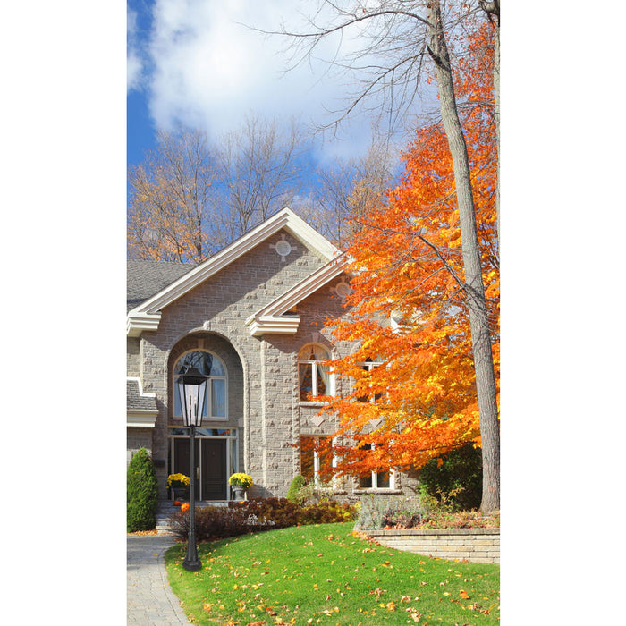 Z-Lite Gannon Outdoor Post Mounted Fixture Black 5 Light 5008PHXXLR-564P-BK | theLightShop