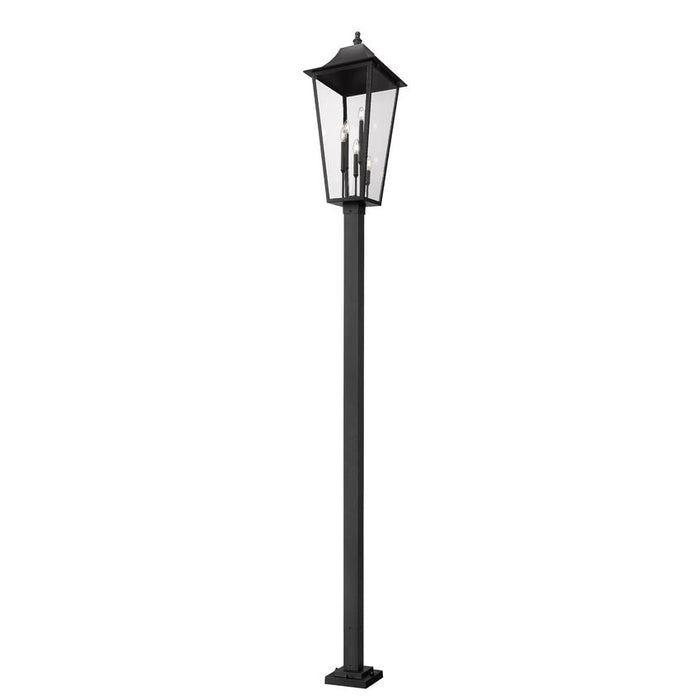 Z-Lite Gannon Outdoor Post Mounted Fixture Black 5 Light 5008PHXXLS-536P-BK | theLightShop
