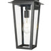 Z-Lite Gannon Outdoor Wall Sconce Black 1 Light 5008M-BK | theLightShop