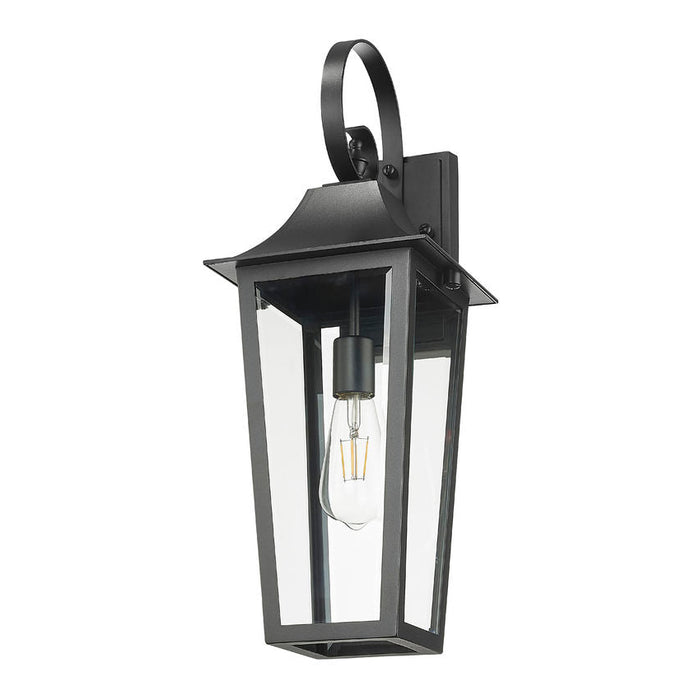 Z-Lite Gannon Outdoor Wall Sconce Black 1 Light 5008M-BK | theLightShop