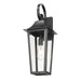 Z-Lite Gannon Outdoor Wall Sconce Black 1 Light 5008M-BK | theLightShop