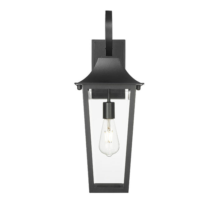 Z-Lite Gannon Outdoor Wall Sconce Black 1 Light 5008M-BK | theLightShop