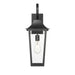 Z-Lite Gannon Outdoor Wall Sconce Black 1 Light 5008M-BK | theLightShop