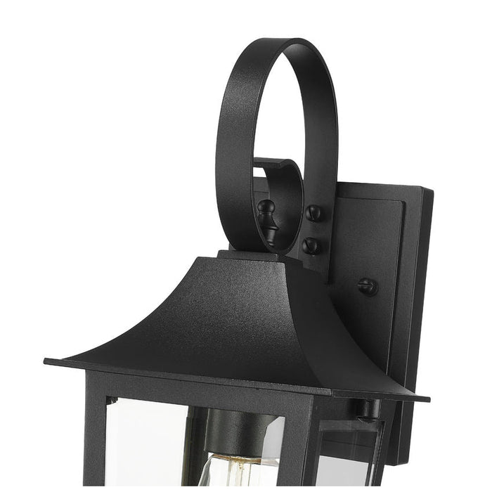 Z-Lite Gannon Outdoor Wall Sconce Black 1 Light 5008S-BK | theLightShop