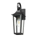 Z-Lite Gannon Outdoor Wall Sconce Black 1 Light 5008S-BK | theLightShop