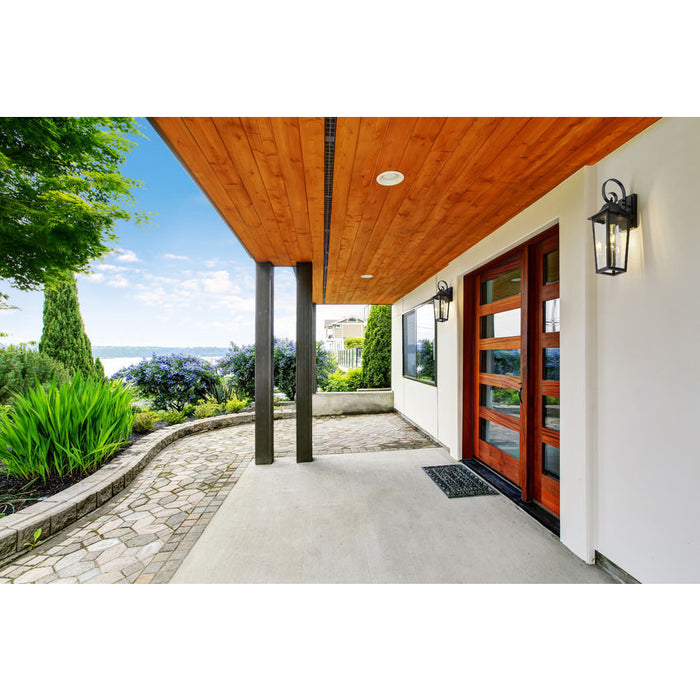 Z-Lite Gannon Outdoor Wall Sconce Black 1 Light 5008S-BK | theLightShop