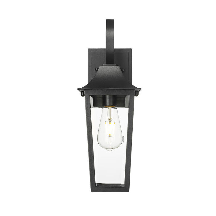 Z-Lite Gannon Outdoor Wall Sconce Black 1 Light 5008S-BK | theLightShop