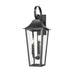 Z-Lite Gannon Outdoor Wall Sconce Black 3 Light 5008B-BK | theLightShop