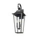 Z-Lite Gannon Outdoor Wall Sconce Black 3 Light 5008XL-BK | theLightShop