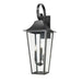 Z-Lite Gannon Outdoor Wall Sconce Black 3 Light 5008XL-BK | theLightShop