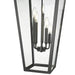 Z-Lite Gannon Outdoor Wall Sconce Black 5 Light 5008XXL-BK | theLightShop
